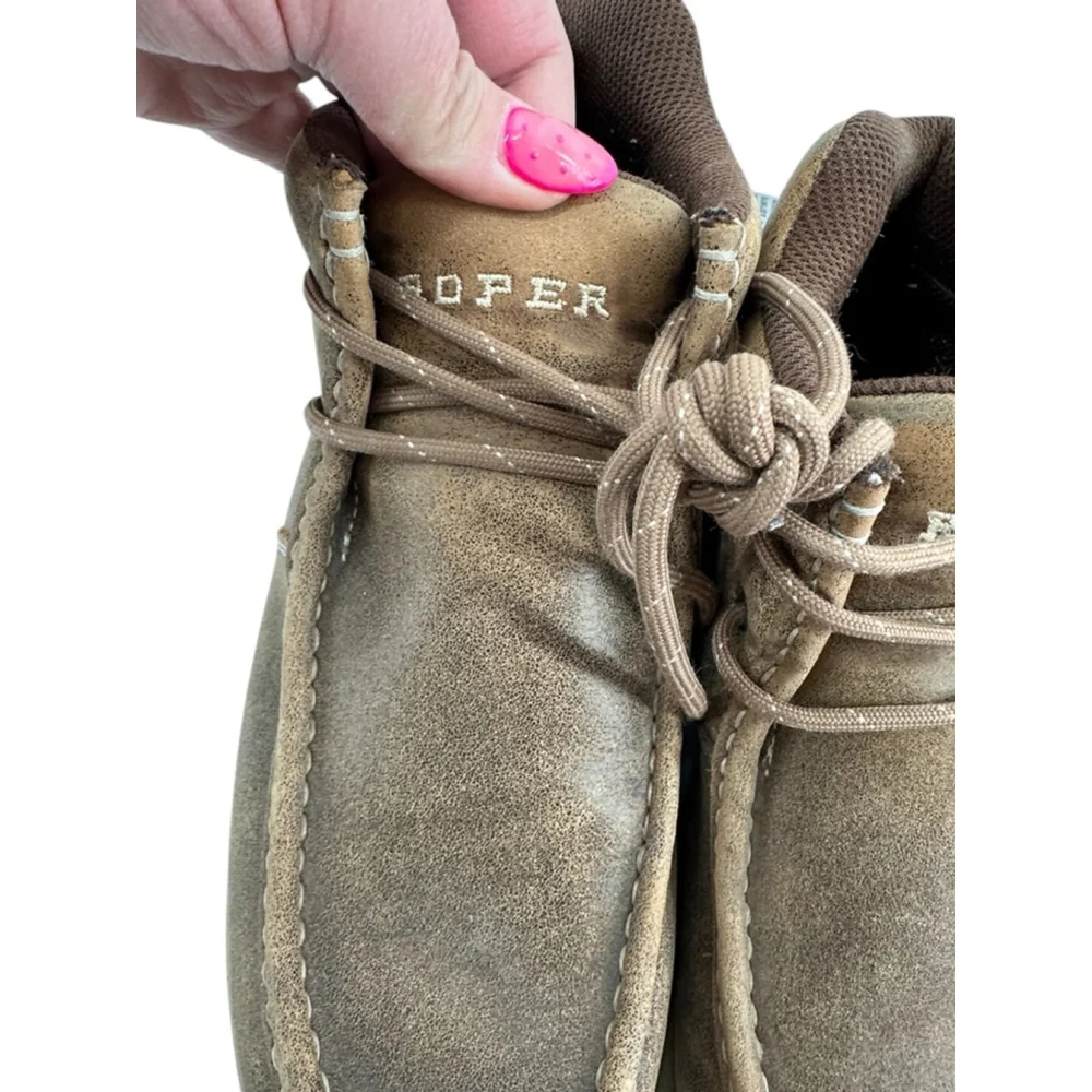 Roper Clearcut Swifter Sole Chukka cowboy distressed leather boots shoes sz 9.5